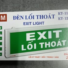 Đèn exit mũi tên chỉ phải 1 mặt Kentom