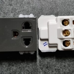Ổ đôi 3 chấu màu đồng ZL Sino