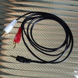 Dây audio 3.5mm ra 2 đầu AV1.5mét (dây loa)
