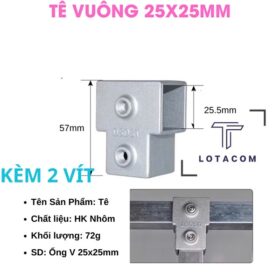 Khớp nối T sắt hộp 25mm