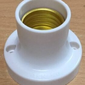 Đui thẳng E27 trắng Nanoco (đui gắn trần, ốp trần)