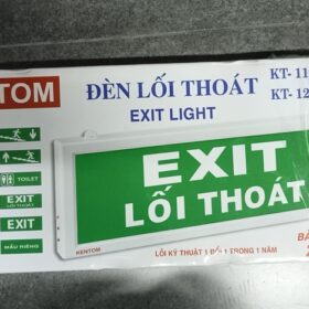 Đèn Exit 2 mặt Kentom (35x14)