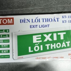 Đèn Exit 2 mặt Kentom (35x14)
