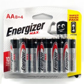 Pin AA 1.5v akaline Max màu đỏ (10vỉ/h) (12v/vỉ) Energizer