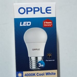 Led bulb 3w a/s vàng 4k Opple