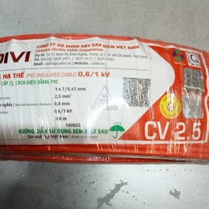 Dây đơn 1x2.5 đỏ Cadivi