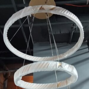Đèn thả 2 vòng tròn 40+60 a/s 3 chế độ viền vàng