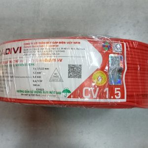 Dây đơn 1x1.5 đỏ Cadivi