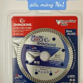 Lưỡi cắt gạch bóng, đá bóng (1.1mm) D110 lỗ 10 Rhinoking