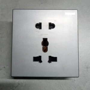 Bộ ổ cắm đa năng + ổ đơn 2 chấu vuông grey Legrand