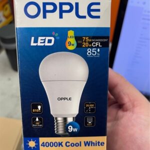 Led bulb 9w a/s vàng 4k Opple