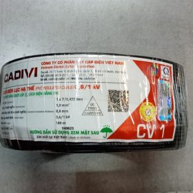 Dây đơn 1x1.0 đen Cadivi