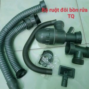 Bộ xả chậu chén dây ruột gà ko đầu chén ren 42