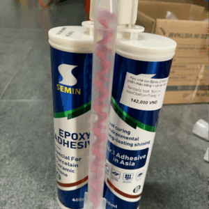 Keo chà ron Epoxy 2 thành phần màu vàng 03 + vòi dài Italy
