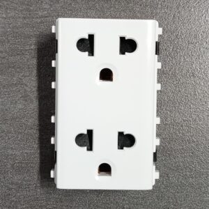 Ổ cắm đôi 3 chấu (32c/h) concept Schneider