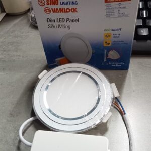 Led âm trần 7w D90 viền bạc a/s trắng (mỏng) Sino