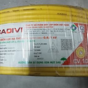 Dây đơn 1x10 vàng Cadivi