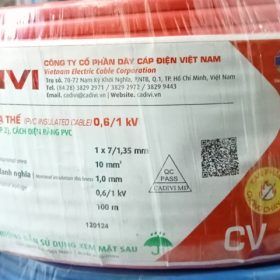 Dây đơn 1x10 đỏ Cadivi