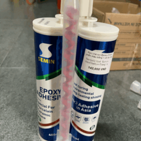 Keo chà ron Epoxy 2 thành phần màu trắng + vòi dài Italy