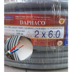 Dây bọc tròn 2x6 Daphaco