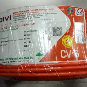 Dây đơn 1x6 đỏ Cadivi