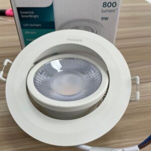 Led âm trần Spotlight 9w a/s trung tính D90 Philips