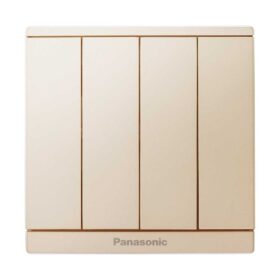 Bộ 4 công tắc 1 chiều màu vàng ánh kim Moderva