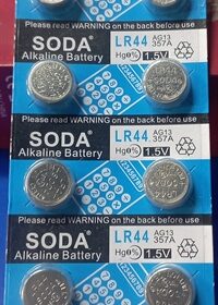 Pin cúc áo LR44 Soda (10v/vỉ)