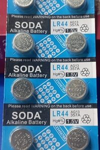 Pin cúc áo LR44 Soda (10v/vỉ)
