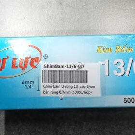 Ghim bấm U rộng 10, cao 6mm bản rộng 0.7mm (5000c/hộp)