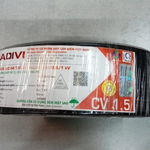 Dây đơn 1x1.5 đen Cadivi