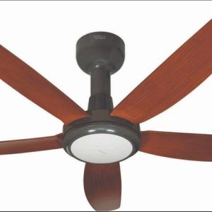 Quạt trần 5 cánh vân gỗ có đèn